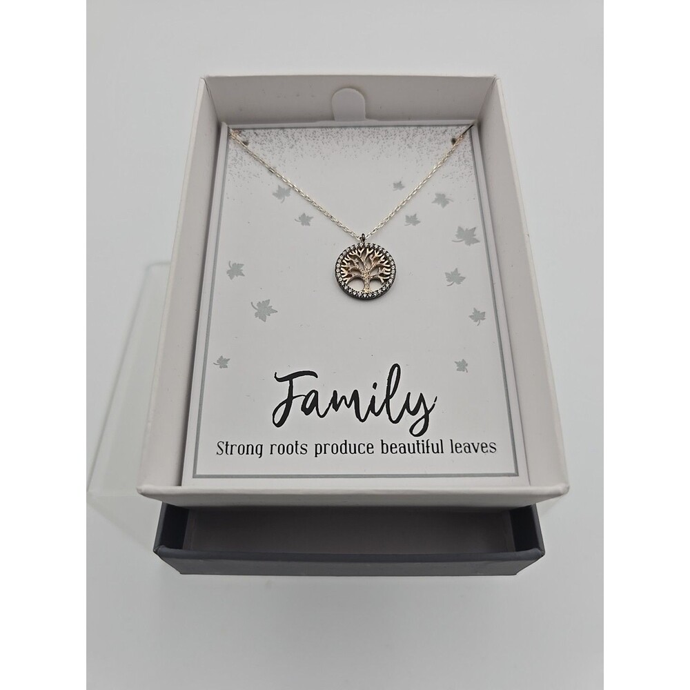 New Directions ~Family ~Necklace & Pendant ~Family Tree New In Box Great Gift